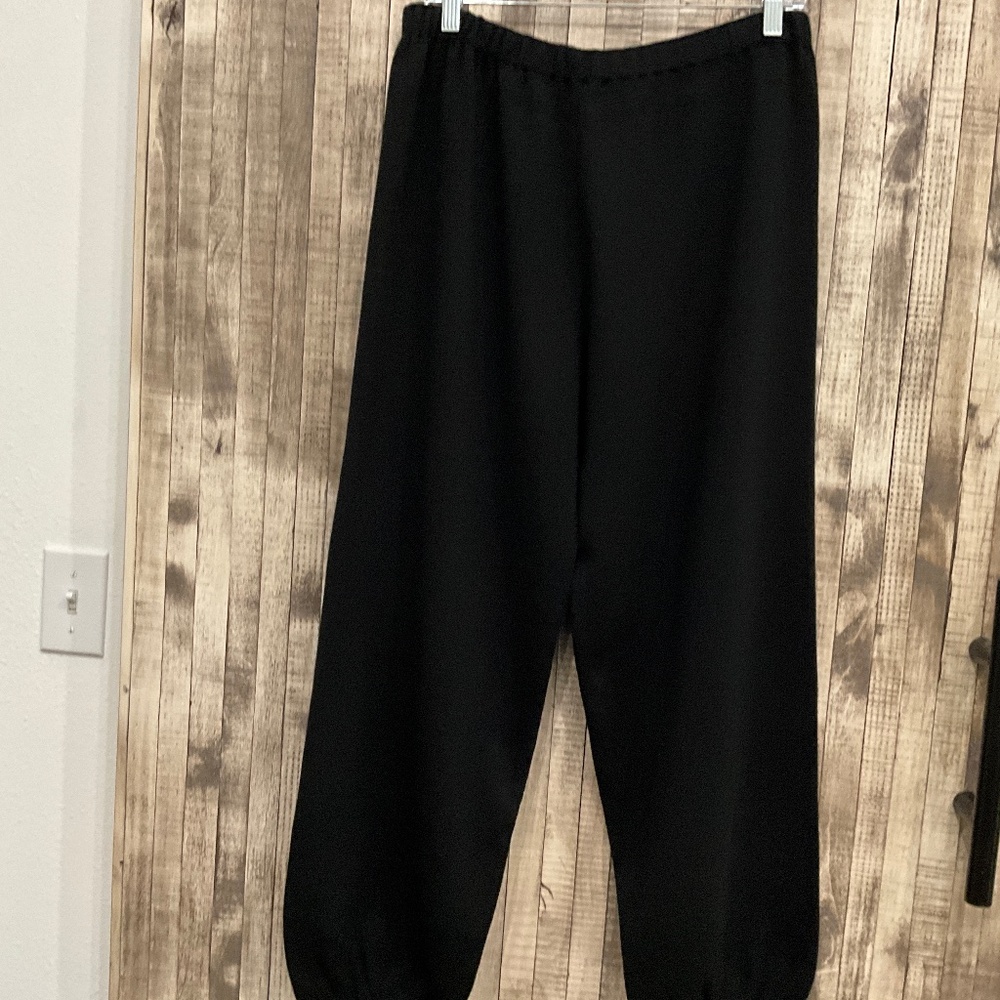 OZMA Black Cozy Alpaca Cotton Lounge Jogger Pants